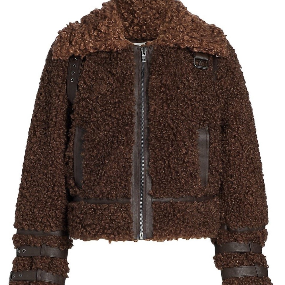 Brown DH New York Teddy Coat size small